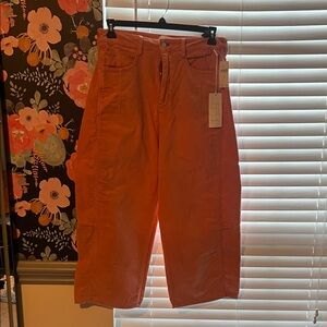 Pilcro Terracotta Corduroy Trousers